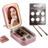 Portable LED Mirror Travel Makeup Box Makeup by DSERS