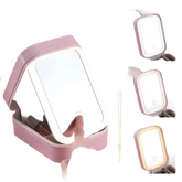 Portable LED Mirror Travel Makeup Box Makeup by DSERS