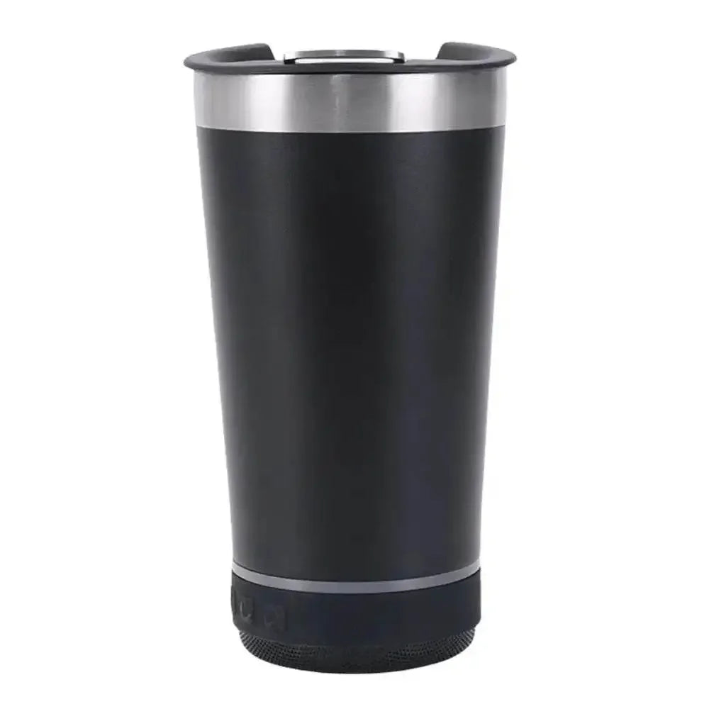 Portable Stainless Steel Insulated Cup Wireless BT Speaker Iced Coffee Cup Stereo Subwoofer Sound Box Gifts for Women and Men Music Mug by Dropshee
