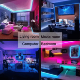 Purple LED Strip Light Television Bluetooth USB LED Strip Light RGB Lights by Sumars Store