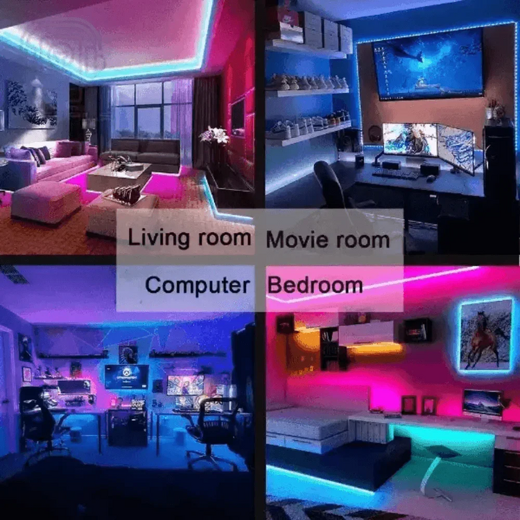 Purple LED Strip Light Television Bluetooth USB LED Strip Light RGB Lights by Sumars Store