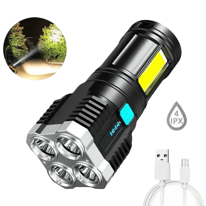 Quad Light Handheld Ultimate Lighting Solution flashlight by Nanahi Store