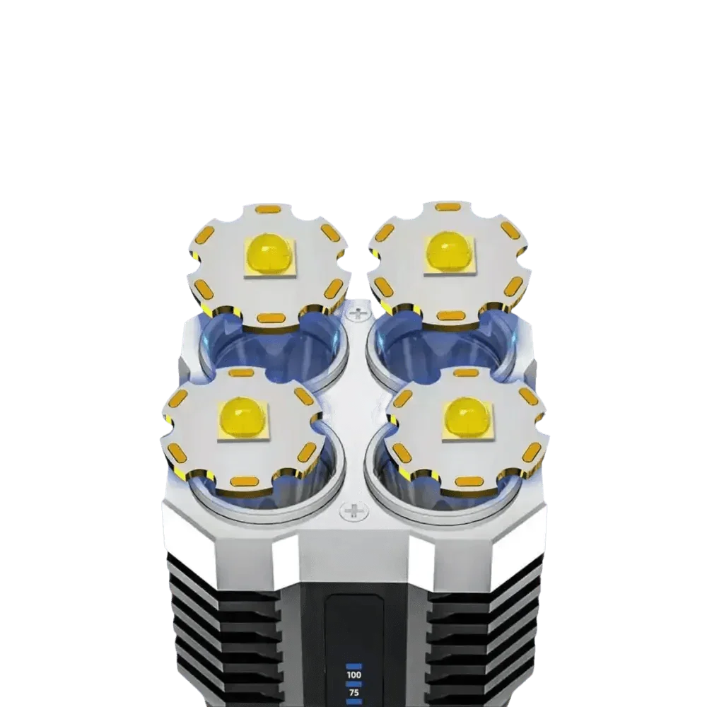 Quad Light Handheld Ultimate Lighting Solution flashlight by Nanahi Store