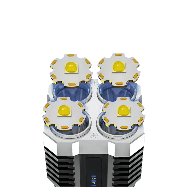Quad Light Handheld Ultimate Lighting Solution flashlight by Nanahi Store