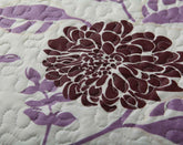 DaDa Bedding Bohemian Purple Blooms Floral Garden Pink Brown Bedspread Set (KBJ1629) Quilts by DaDalogy Bedding Collection