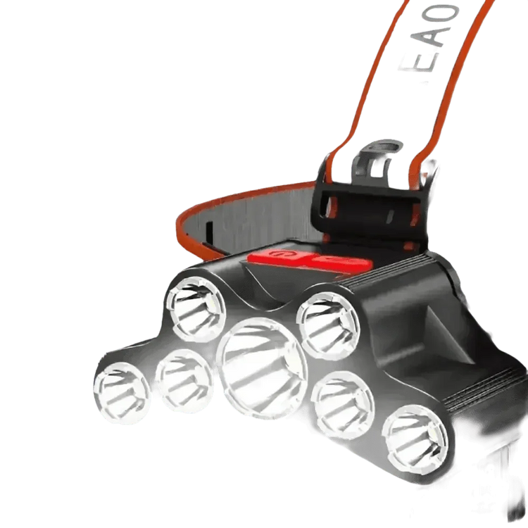 Rechargeable Waterproof LED Headlamp 4Modes Adjustable 7LED Headlamp Headlamp by ALIEX