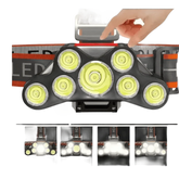 Rechargeable Waterproof LED Headlamp 4Modes Adjustable 7LED Headlamp Headlamp by ALIEX