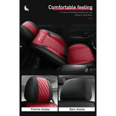 Red and Black Car Seat Cover Set Car seat cover by GiFiFY