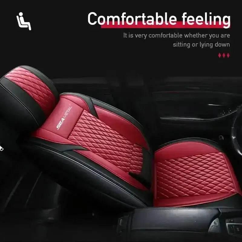 Red and Black Car Seat Cover Set Car seat cover by GiFiFY