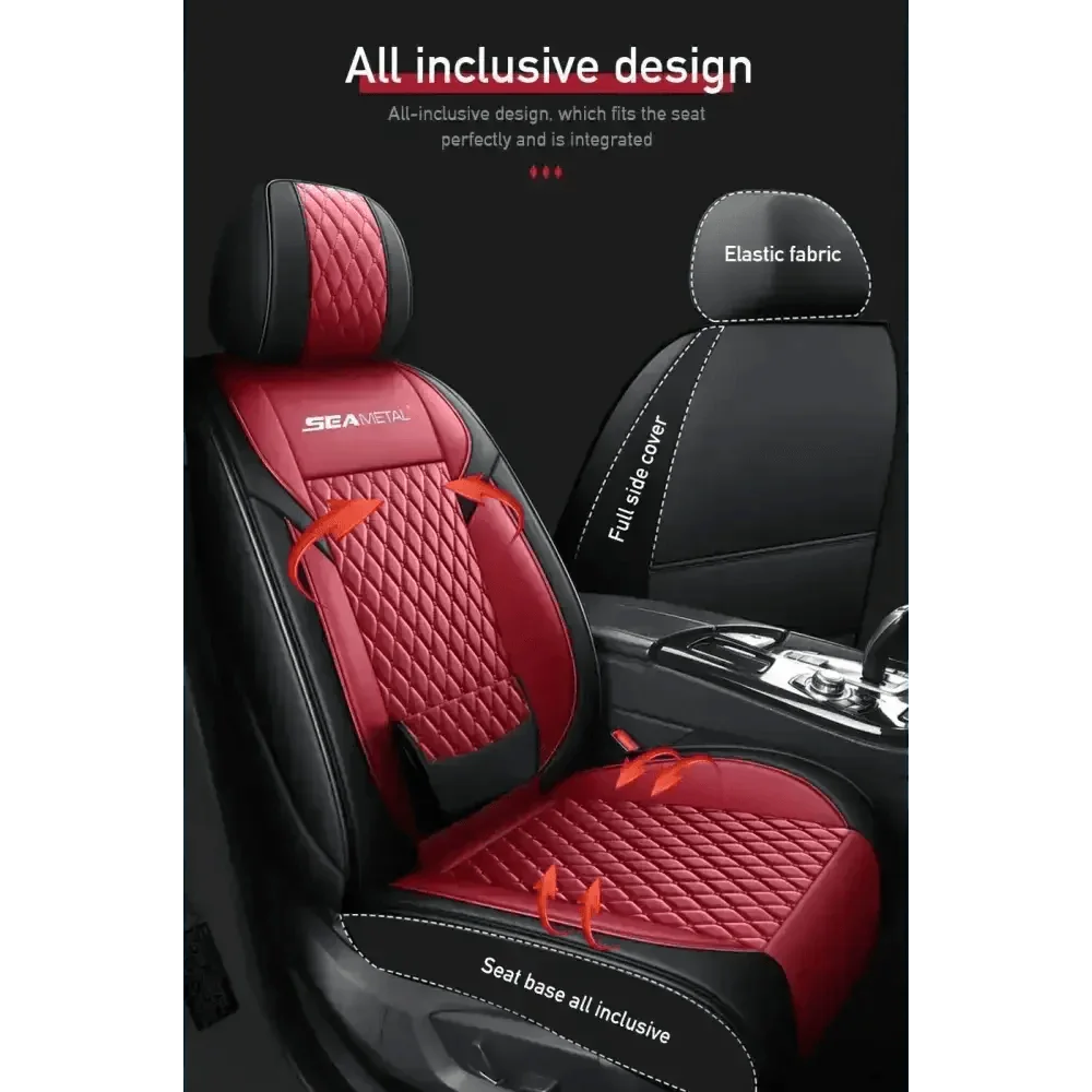 Red and Black Car Seat Cover Set Car seat cover by GiFiFY