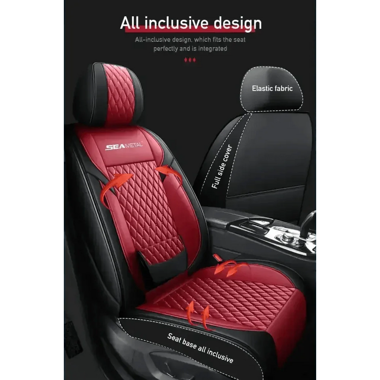 Red and Black Car Seat Cover Set Car seat cover by GiFiFY