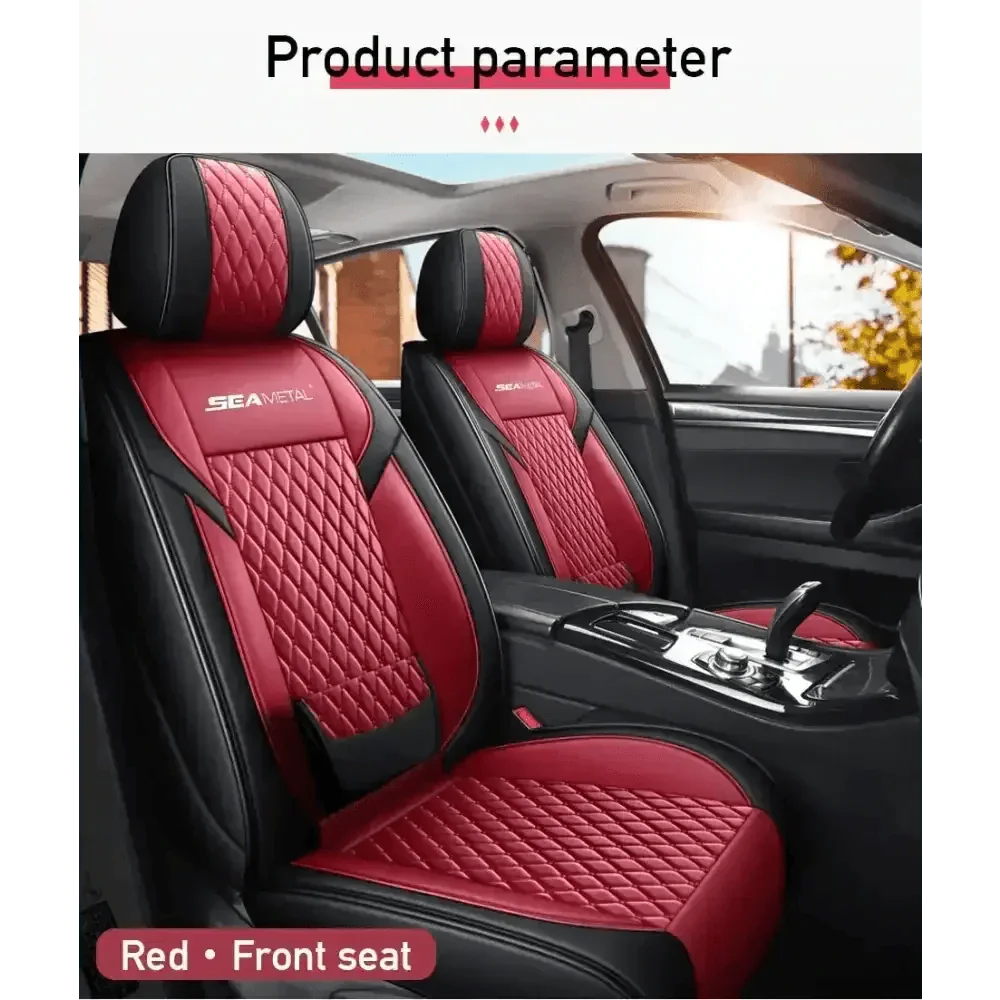Red and Black Car Seat Cover Set Car seat cover by GiFiFY