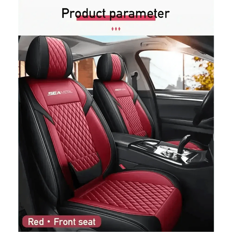 Red and Black Car Seat Cover Set Car seat cover by GiFiFY