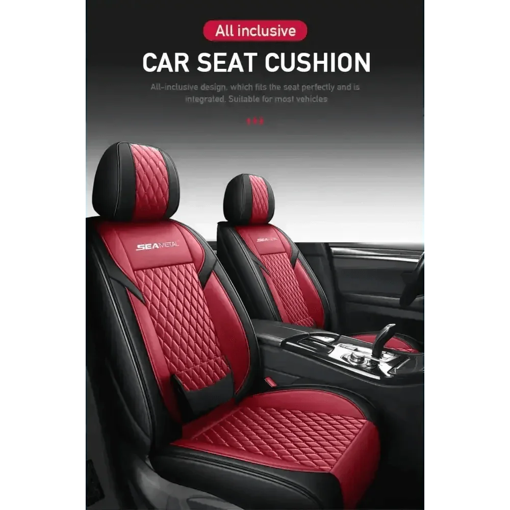 Red and Black Car Seat Cover Set Car seat cover by GiFiFY