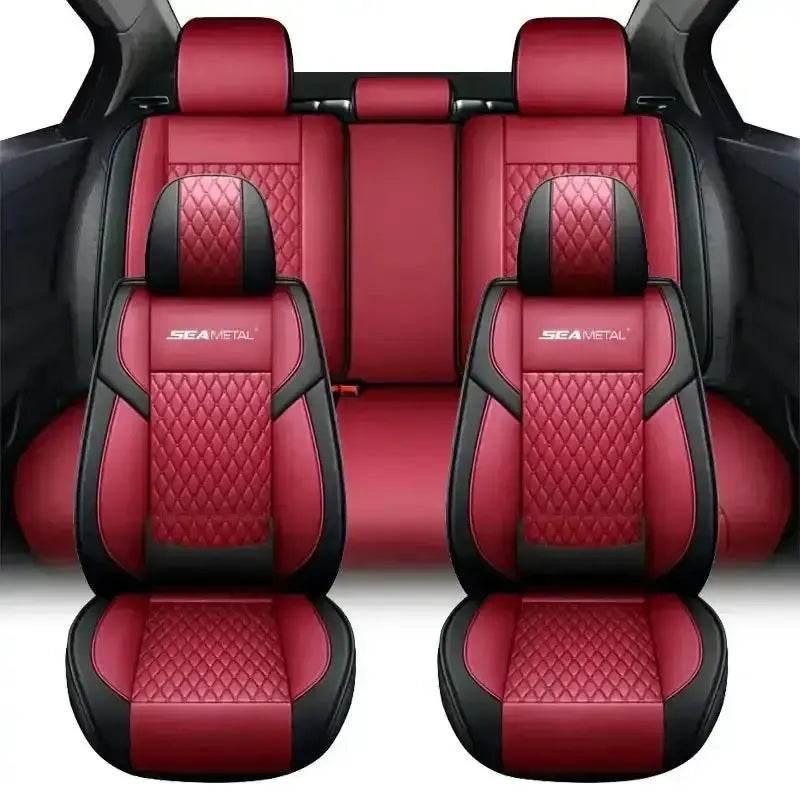 Red and Black Car Seat Cover Set Car seat cover by GiFiFY
