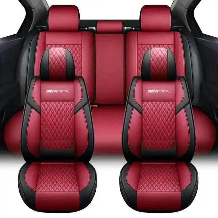 Red and Black Car Seat Cover Set Car seat cover by GiFiFY