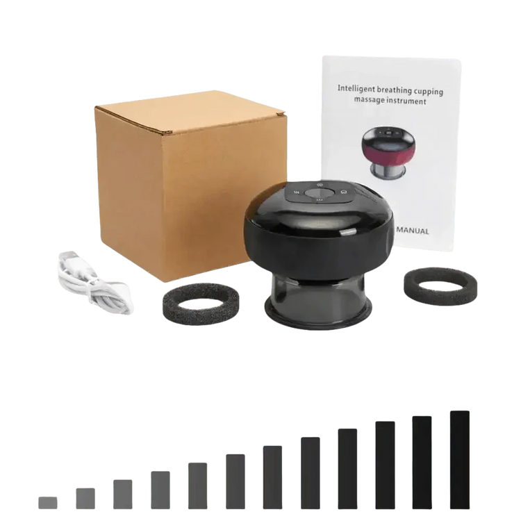 Electric Vacuum Cupping Massager Red Light Heating Electric Vacuum Cupping Massager by MOKARLE Healthy Life Store