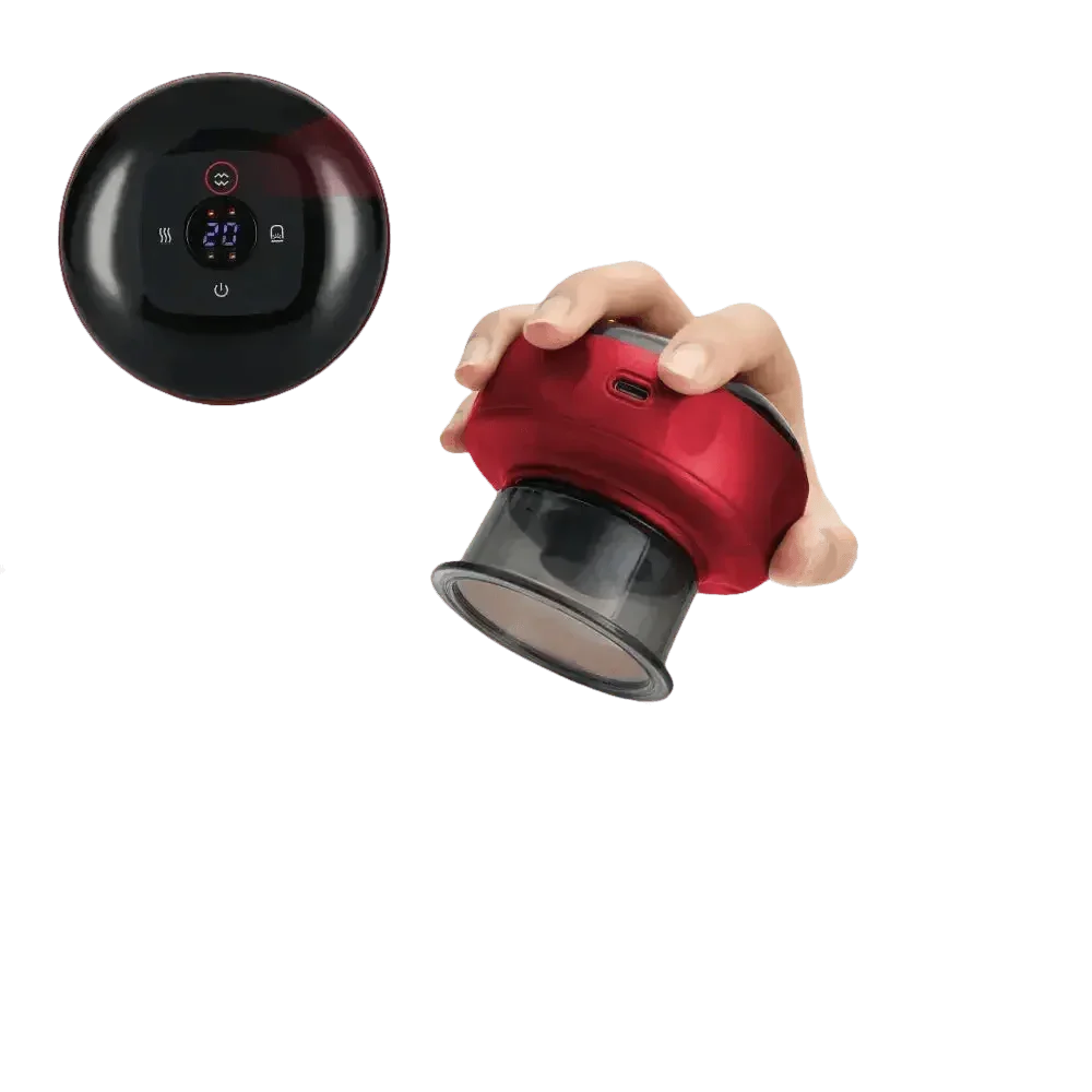 Electric Vacuum Cupping Massager Red Light Heating Electric Vacuum Cupping Massager by MOKARLE Healthy Life Store