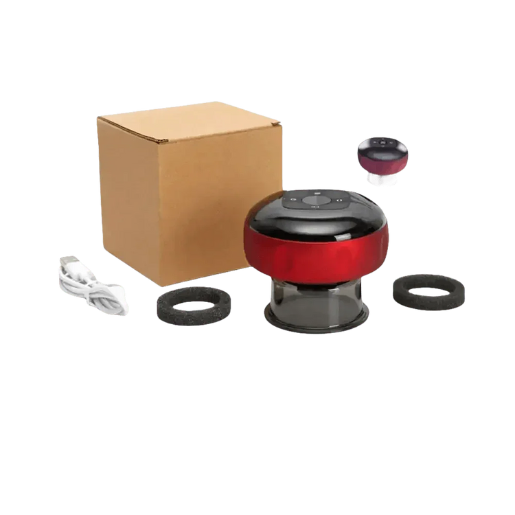Electric Vacuum Cupping Massager Red Light Heating Electric Vacuum Cupping Massager by MOKARLE Healthy Life Store