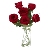 Red Roses in Vase Beautiful Silk Artificial Rose Flowers Roses by Kahaul Official Store