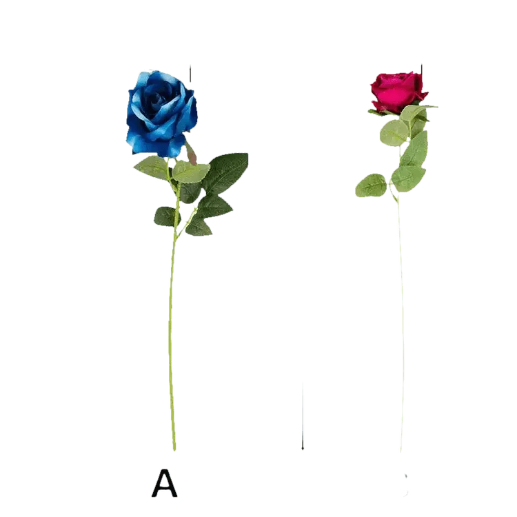 Red Roses in Vase Beautiful Silk Artificial Rose Flowers Roses by Kahaul Official Store