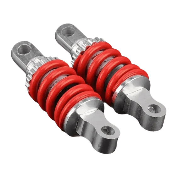 Red Silver Motorcycle Shock Absorber Rear Suspension Shocks by SPZ RACING 2nd Official Store