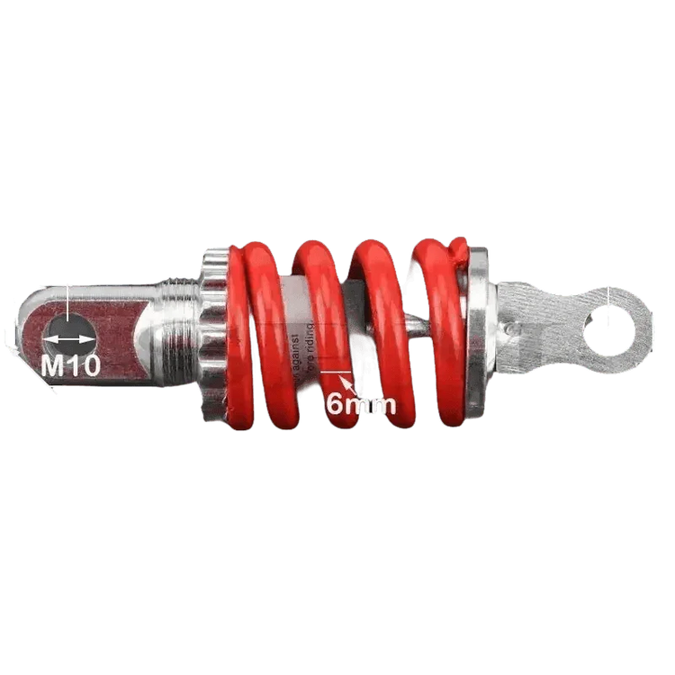 Red Silver Motorcycle Shock Absorber Rear Suspension Shocks by SPZ RACING 2nd Official Store