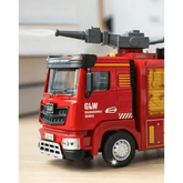 Red Toy Fire Truck with Sprayable Water Tank Fire Truck by DSERS