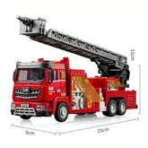 Red Toy Fire Truck with Sprayable Water Tank Fire Truck by DSERS