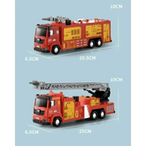 Red Toy Fire Truck with Sprayable Water Tank Fire Truck by DSERS