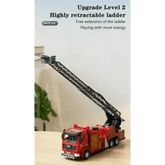 Red Toy Fire Truck with Sprayable Water Tank Fire Truck by DSERS