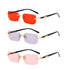 Rimless Sunglasses Rectangle Fashion Popular Women Men Shades Small Square Sun Glasses For Female Male Summer Traveling Oculus Sunglasses by Dropshee
