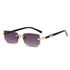 Rimless Sunglasses Rectangle Fashion Popular Women Men Shades Small Square Sun Glasses For Female Male Summer Traveling Oculus Sunglasses by Dropshee