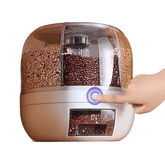 Rotating Rice Dispenser Sealed Dry Cereal Ceral Rice Dispencers by QUANGE Smart Home Official Store