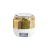 Rotating Rice Dispenser Sealed Dry Cereal Ceral Rice Dispencers by QUANGE Smart Home Official Store