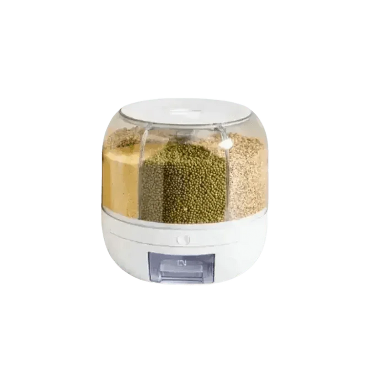 Rotating Rice Dispenser Sealed Dry Cereal Ceral Rice Dispencers by QUANGE Smart Home Official Store