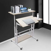 Mobile Standing Desk Adjustable Stand Up Laptop Desk Workstation for Home Office Adjustable Stand Up Laptop Desk Workstation by Zopi