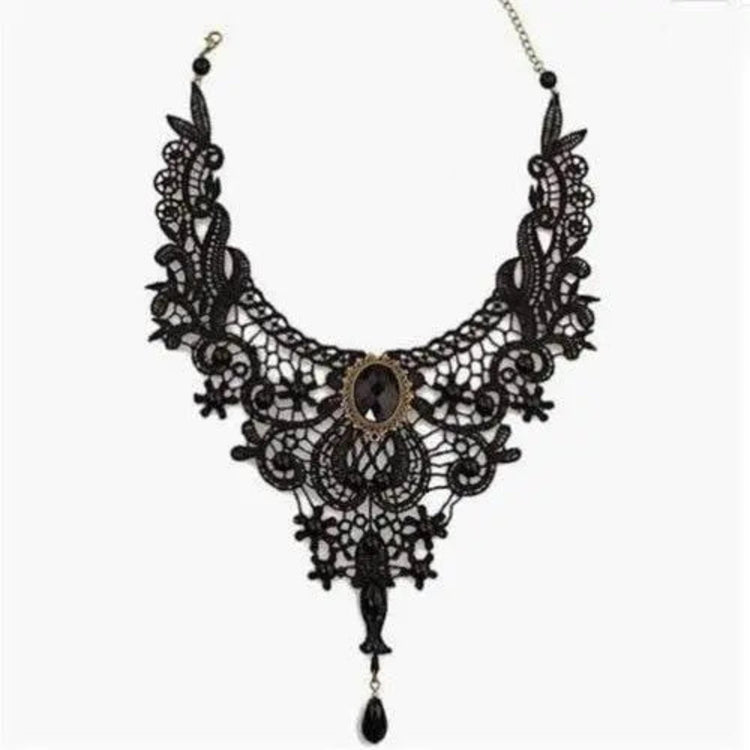 Black Clavicular Chain Sexy Jewelry Accessories Fashion Lace Necklace Women Fashion Lace Necklace by Zopi