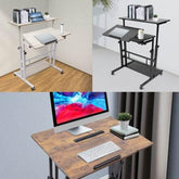 Mobile Standing Desk Adjustable Stand Up Laptop Desk Workstation for Home Office Adjustable Stand Up Laptop Desk Workstation by Zopi
