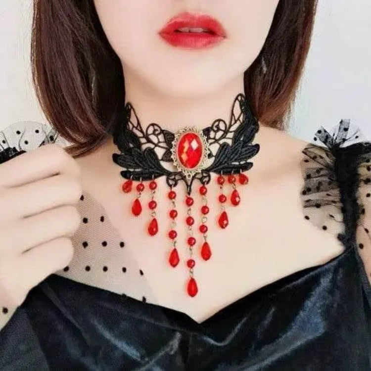 Black Clavicular Chain Sexy Jewelry Accessories Fashion Lace Necklace Women Fashion Lace Necklace by Zopi
