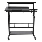 Mobile Standing Desk Adjustable Stand Up Laptop Desk Workstation for Home Office Adjustable Stand Up Laptop Desk Workstation by Zopi