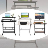 Mobile Standing Desk Adjustable Stand Up Laptop Desk Workstation for Home Office Adjustable Stand Up Laptop Desk Workstation by Zopi