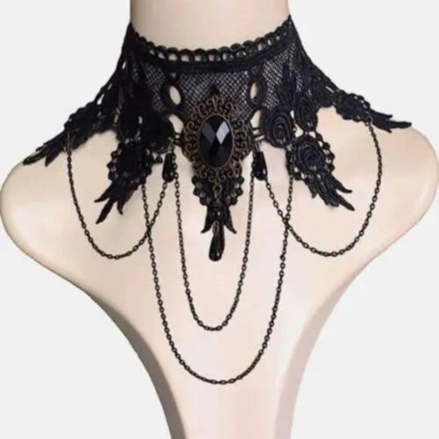 Black Clavicular Chain Sexy Jewelry Accessories Fashion Lace Necklace Women Fashion Lace Necklace by Zopi