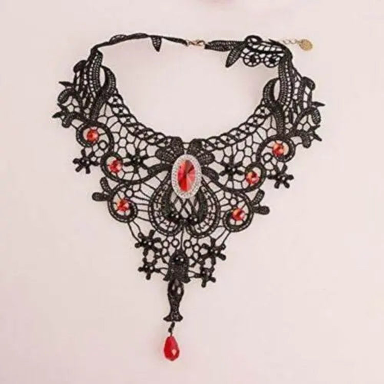 Black Clavicular Chain Sexy Jewelry Accessories Fashion Lace Necklace Women Fashion Lace Necklace by Zopi