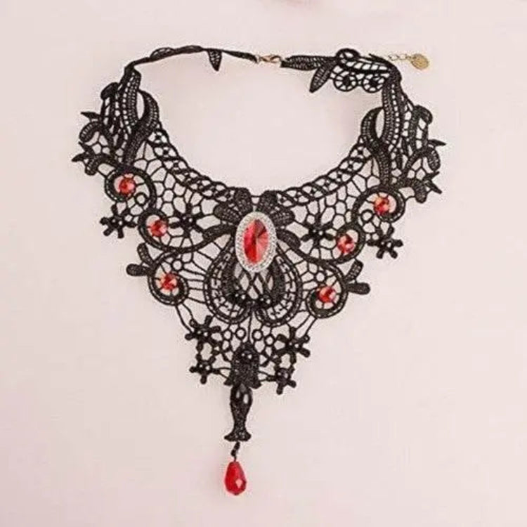 Black Clavicular Chain Sexy Jewelry Accessories Fashion Lace Necklace Women Fashion Lace Necklace by Zopi