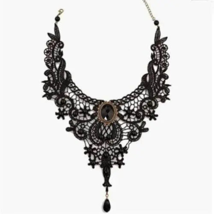 Black Clavicular Chain Sexy Jewelry Accessories Fashion Lace Necklace Women Fashion Lace Necklace by Zopi