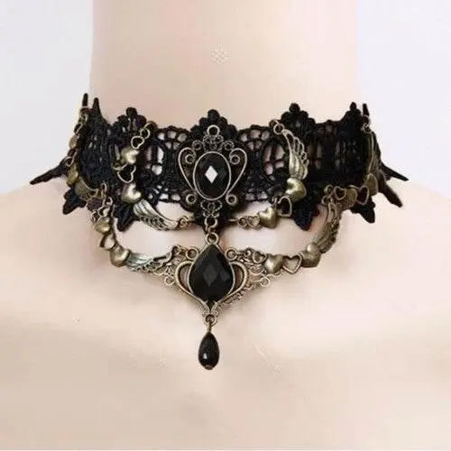 Black Clavicular Chain Sexy Jewelry Accessories Fashion Lace Necklace Women Fashion Lace Necklace by Zopi