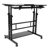Mobile Standing Desk Adjustable Stand Up Laptop Desk Workstation for Home Office Adjustable Stand Up Laptop Desk Workstation by Zopi
