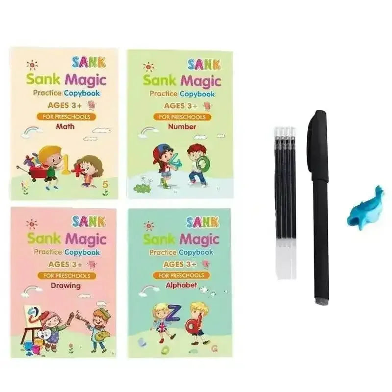 Sank Magic Practice Copybook for Preschoolers Boost Child’s Writing Potential. Sank Magic Practice Copybook! Children Books by CJ
