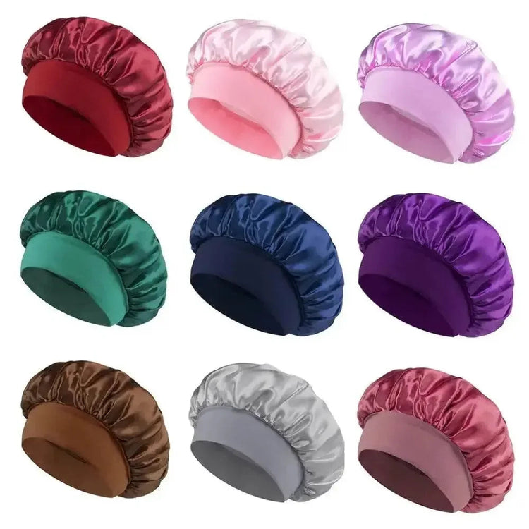 Satin Sleep Bonnet Set Satin Sleep Bonnet Set by Dropshee